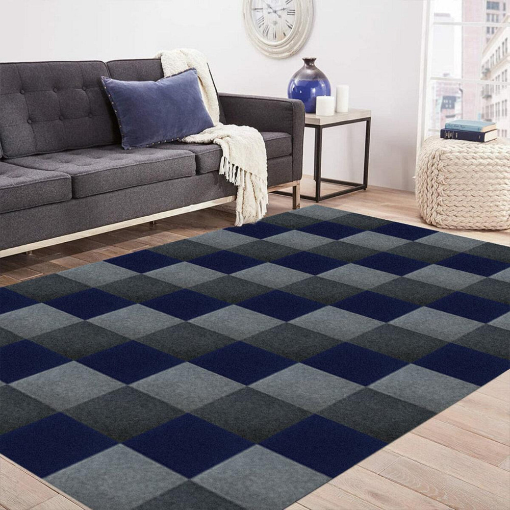 Синяя самоклеящаяся плитка под ковролин Киев - изображение 5