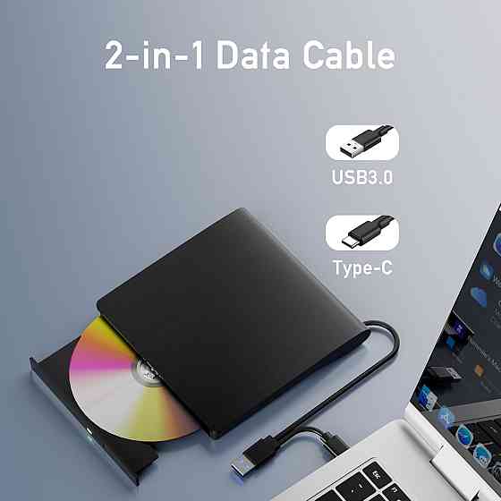 Зовнішній Blu-ray/DVD±R/RW, CD±R/RW привід CB 31005 підключення DVD±R/RW, CD±R/RW (товар з вітрини) Луцьк