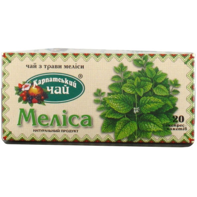 Чай Карпатський Меліса 20 шт (10034) Вінниця - фото 1
