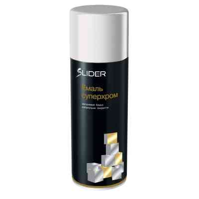 Аерозольна фарба для автомобіля SLIDER "суперхром" срібло, в аер. упаковці 400 мл (000001049) Вінниця