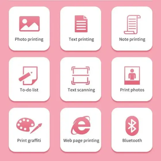 Портативный мини-принтер Bluetooth Mini Printer D7 Коломыя