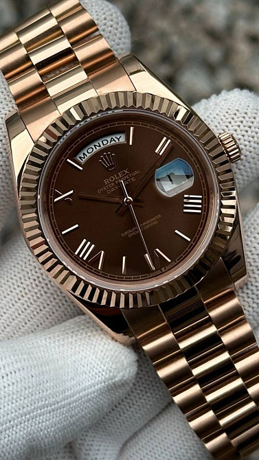 Швейцарський годинник Rolex Day-Date 40 Everose Gold Київ - фото 6