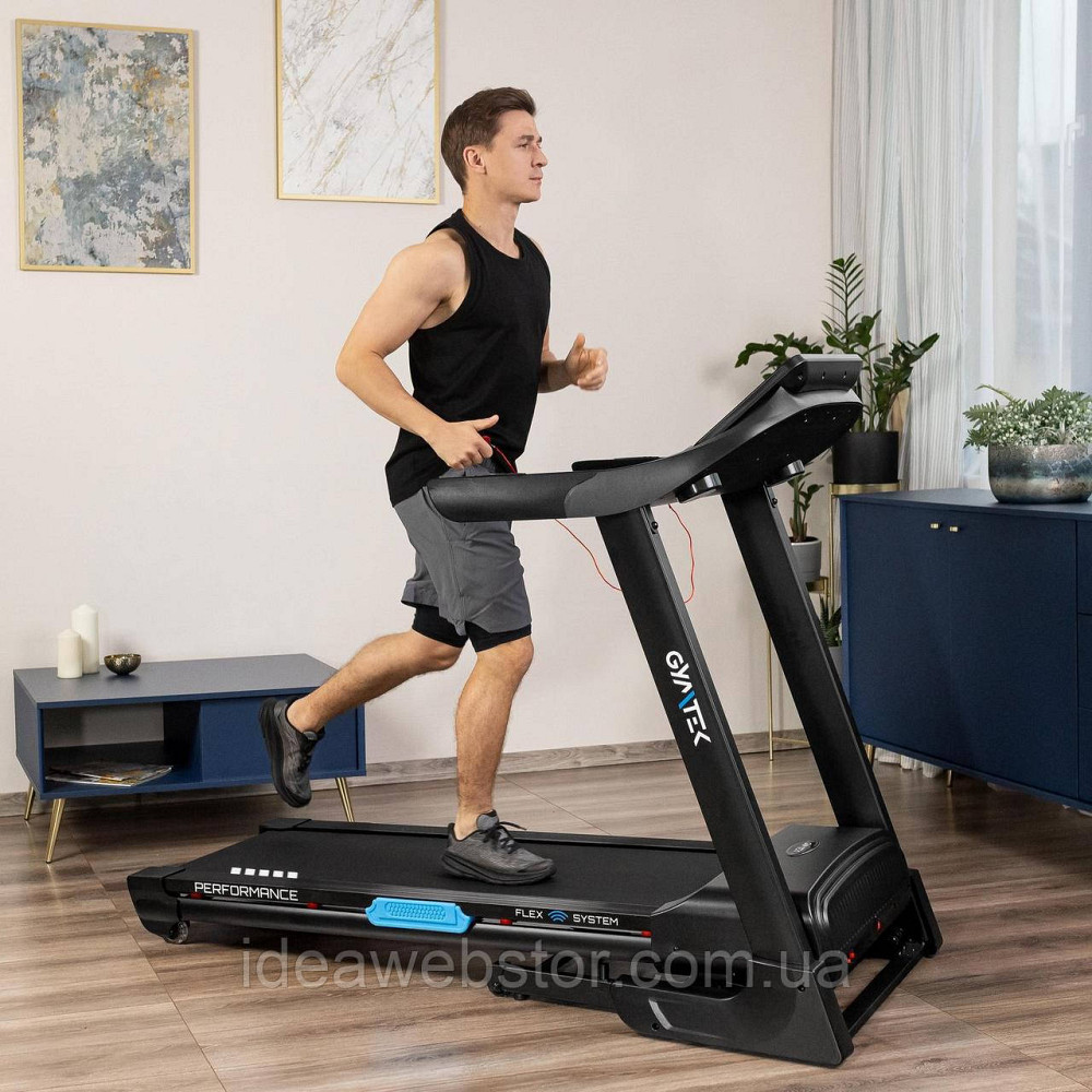Беговая дорожка GYMTEK XT800 электрическая складная для дома 18 км/ч наклон 15% амортизация двигатель 3.25 к.с. нагрузка до 150 кг Киев - изображение 12