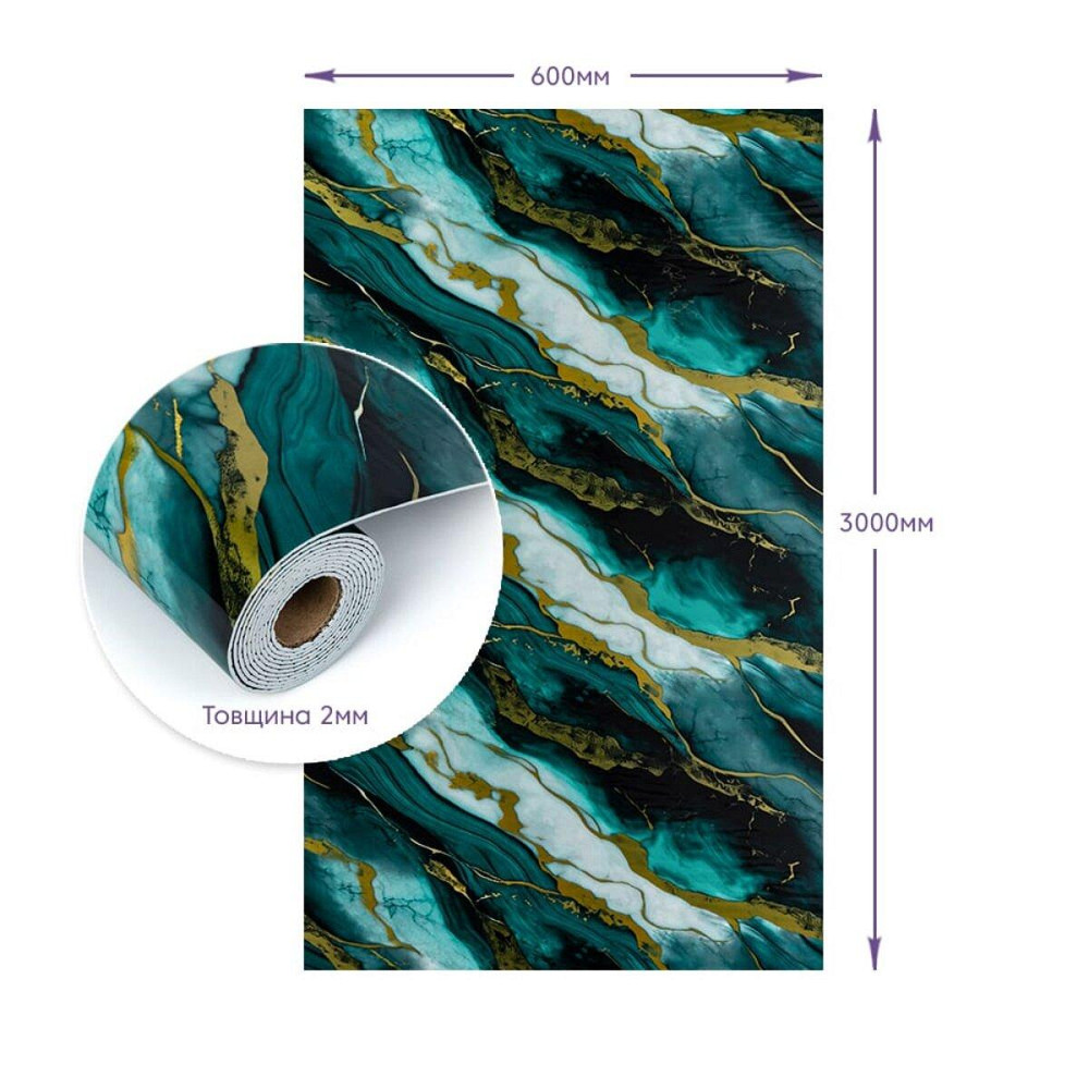 Самоклеящаяся стеновая PET плитка в рулоне 600х3000х2мм SW-00002425 Днепр - изображение 9