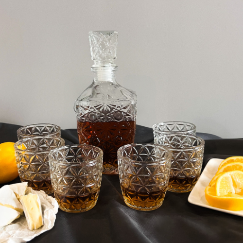 Набір для напоїв 7 предметів (графін-800мл + 6 склянок-200мл) 9099-4 S&T Житомир - изображение 3