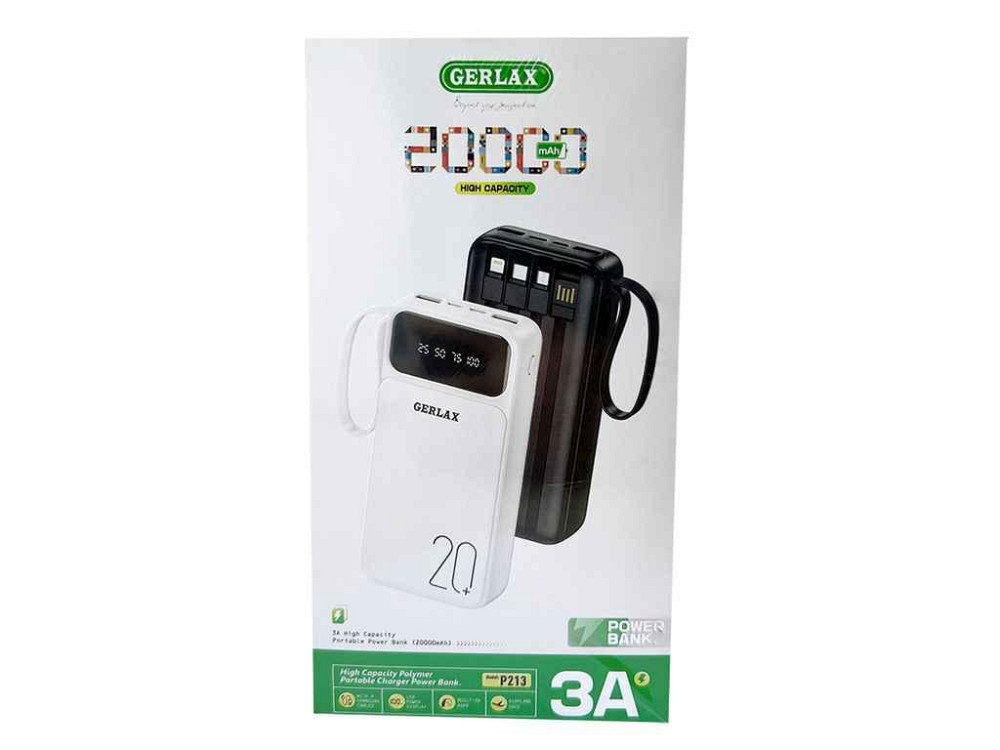 Power Bank 20000mAh P213 17645 ТМ Gerlax Київ - фото 1