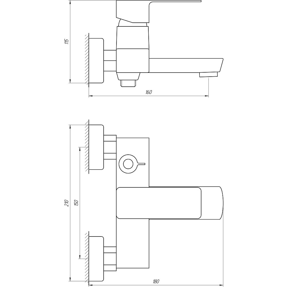 Змішувач для ванни DOMINO MALIBU DMM-102N Тернопіль - фото 5