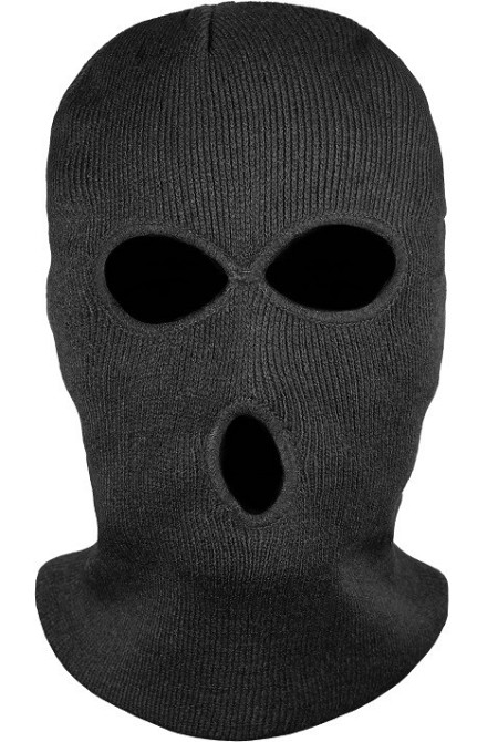 Універсальна Тактична Балаклава зимова з 3 отворами Mil-Tec від Sturm (12114002) Black Нововолинськ - фото 3