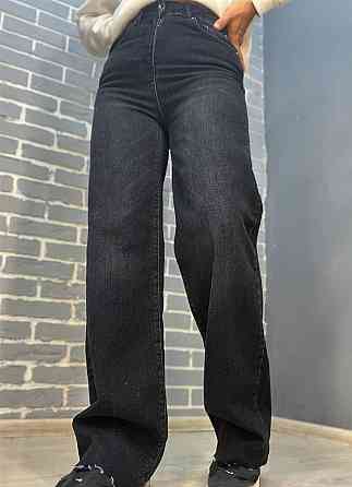 Джинсы женские Twin 1265 Straight fit палаццо широкие от бедра стрейчевые, черный, 34, 34, 75 см, 98 Одесса