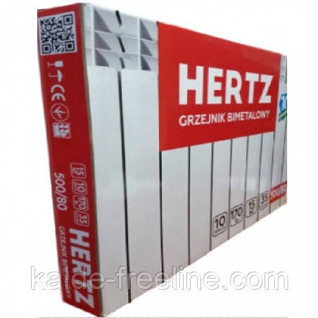 Биметаллический радиатор HERTZ 500/100 Харьков - изображение 2