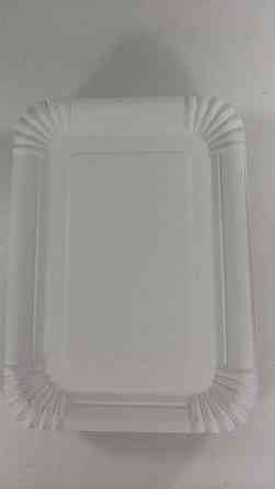 Тарілка паперова прямокутна 210*150 мм Біла 50шт (1 пач.) Харків