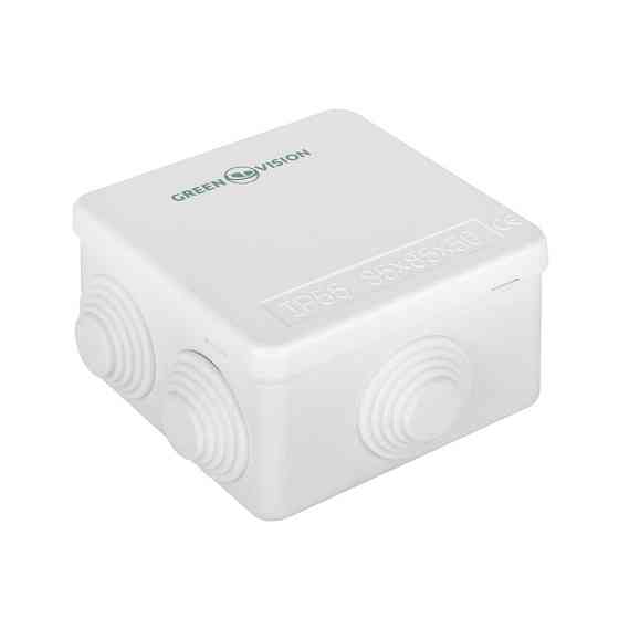 Коробка розподільна 85х85х50 IP55 зовнішня з резинками Київ