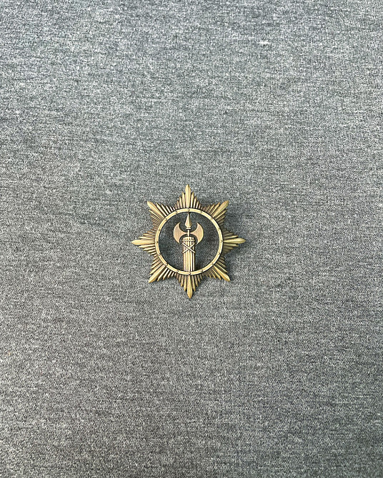 Беретний знак ВСП латунь Киев - изображение 3