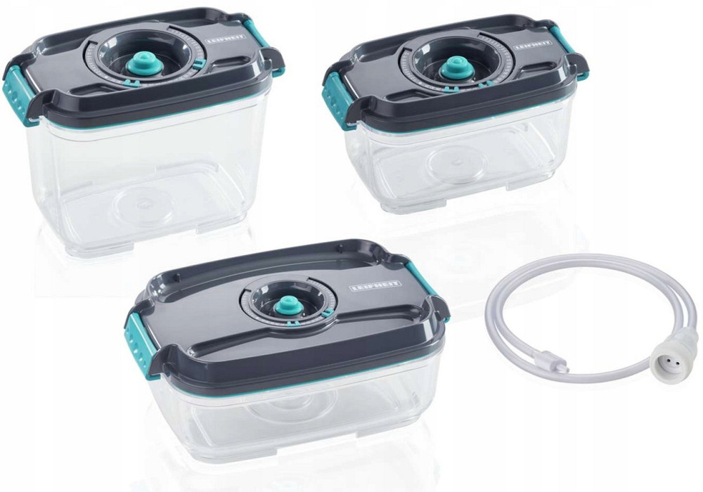 Набор вакуумных контейнеров 3 шт с шлангом Leifheit (03233) Нововолынск - изображение 1