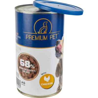 Консервы для собак PREMIUM PET Кусочки в соусе с курицей 1.240 г (4820255192260) Винница