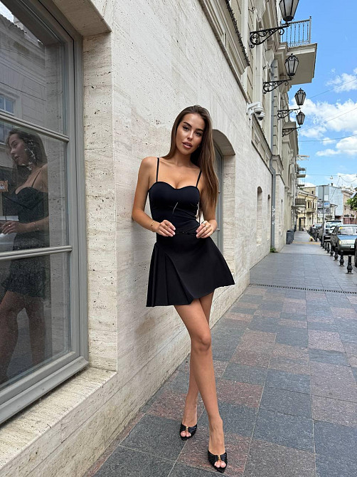 Жіноча базова спідниця костюмний креп Чорний, 44/46 Одеса - фото 6