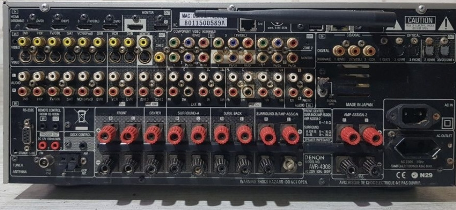 Підсилювач/Рісивер 7.1AV DENON AVR-4308, 7*170 Вт!/HDMI/USB/ Wi-Fi. Київ - фото 4