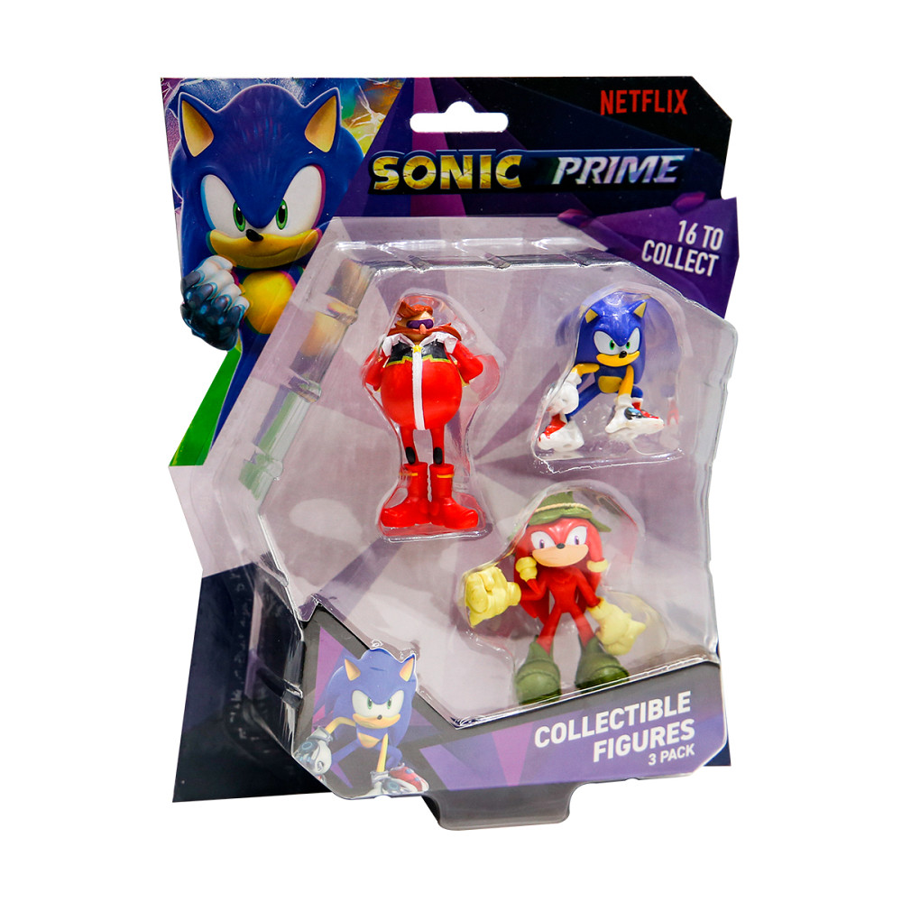 Набір ігрових фігурок Sonic Prime – Сонік, Наклз, Доктор Еґман Дніпро - фото 1