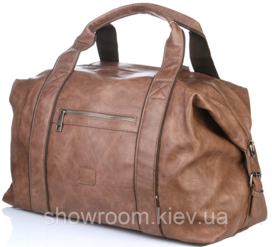 Мужская дорожная стильная сумка David Jones (4132) светло коричневая Киев - изображение 4