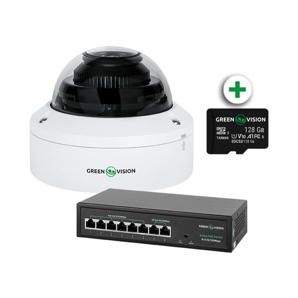 Комплект відеоспостереження з функцією розпізнавання облич на 1 IP камеру GV-804 Київ - фото 1