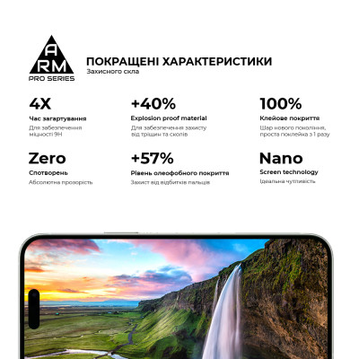 Скло захисне Armorstandart Pro Apple iPhone 15 Plus (ARM71486) Вінниця - фото 5