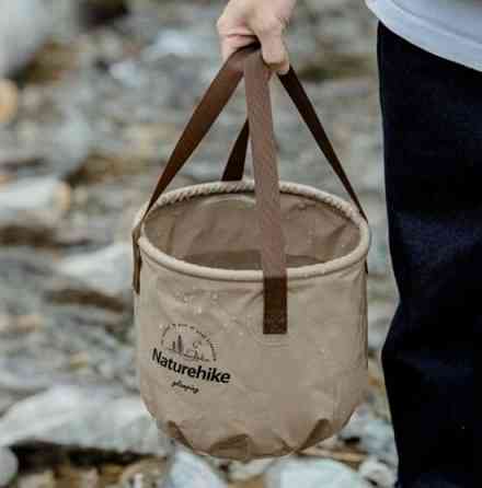 Складане відро для води з ПВХ Naturehike NH20SJ040, 10 л, зелений Киев