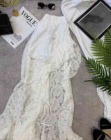 Жіноча трендова мереживна спідниця з шортами гіпюр(мереживо) Одеса