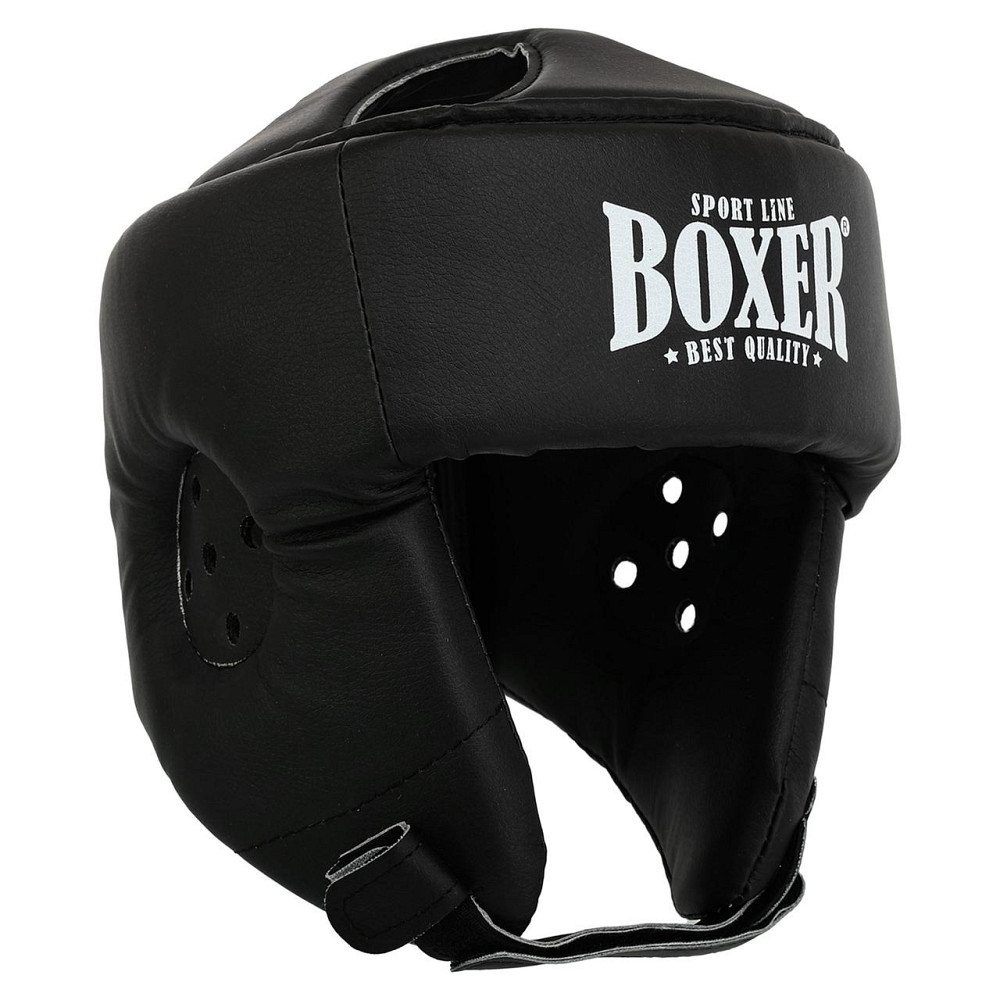 Шолом боксерський відкритий з посиленим захистом верхівки шкірозамінник BOXER 2030-N, M-XL Вишнёвое - изображение 8