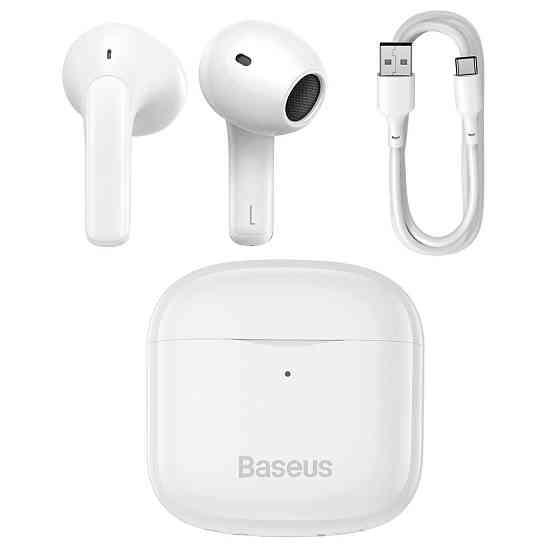 Беспроводные Bluetooth наушники Baseus Bowie E3 TWS со встроенным микрофоном NGTW080002 (Белые) Николаев
