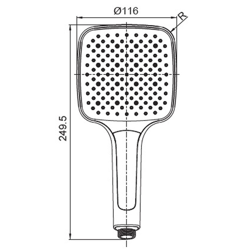 Лійка для душу Koer KP-0402-03 (3 функції) (KR4987) Київ - фото 2