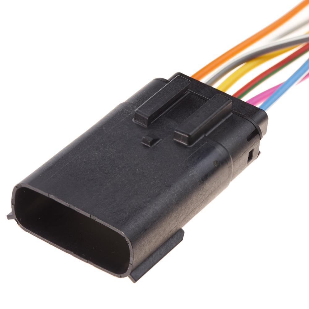 Електричний з'єднувач із дротом, 6-контактний Чорний, Пластик, Київ - фото 1