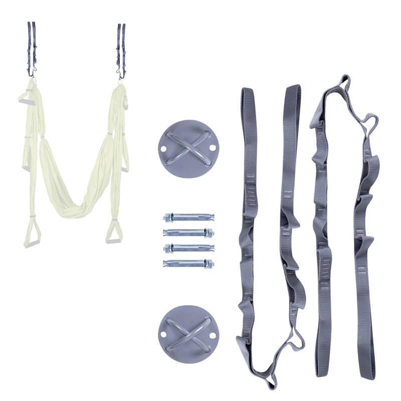 Комплект для крепления гамака для йоги - кронштейны, винты и ремешки inSPORTline Hemmokstrap Киев - изображение 1