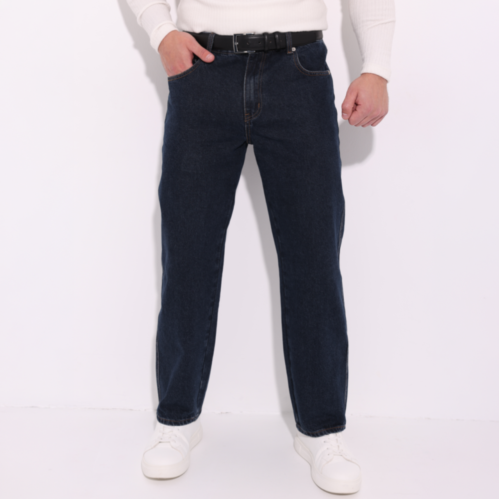 Мужские джинсы весна осень прямые темно-синие классические демисезонные Slavni Blaire 34 Одесса - изображение 1