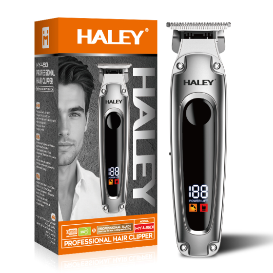 Професійна машинка для стрижки волосся та бороди Haley HY-4503, тример з ЖК-дисплеєм та USB-зарядкою 1200мАг Одеса