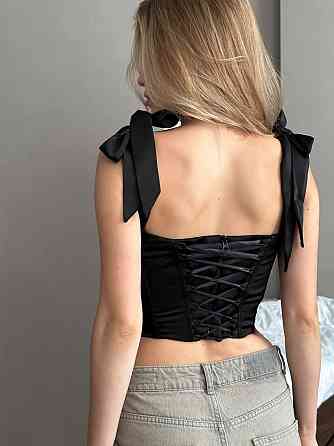 Женский стильный корсет на змейке королевский шелк Одесса