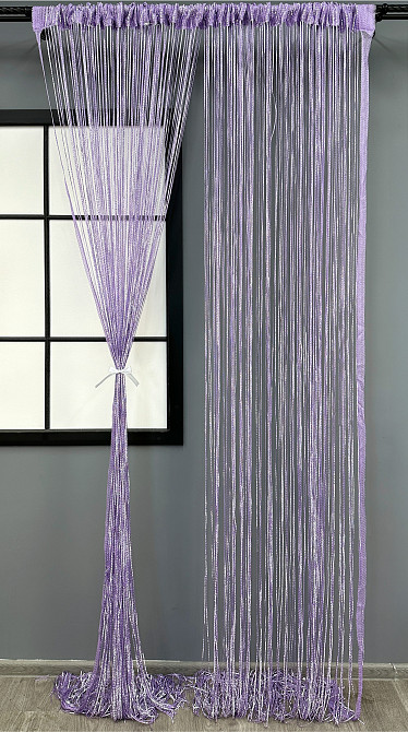 Шторы-нити Rovi Premium с люрексом Сиреневый 300х300см 1 шт (61-111) Киев - изображение 3