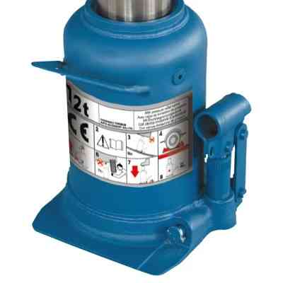 Домкрат GTM гідравлічний пляшковий 12т (240-590мм) двохштоковий (TH812001) Вінниця