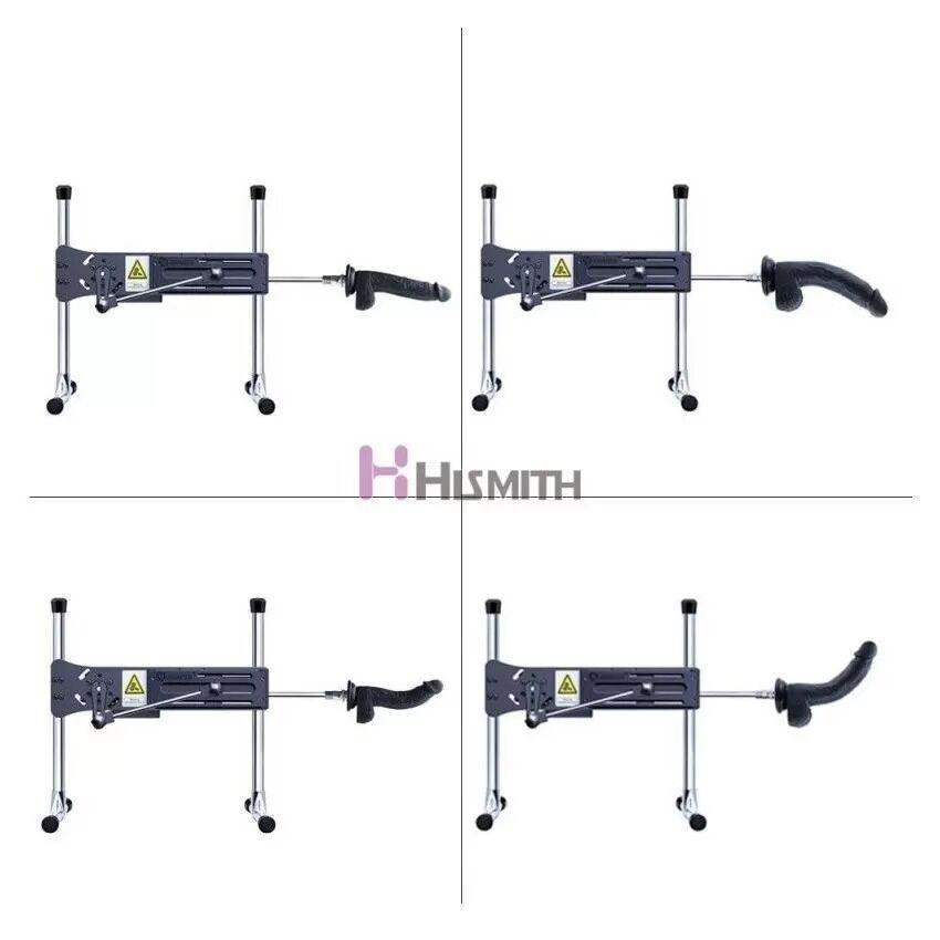 Фалоімітатор для секс-машин Hismith 8.3″ Silicone Dildo Black, система KlicLok, гнучкий стрижень Sex Aura Київ - фото 5