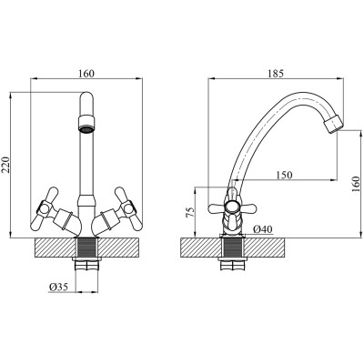 Змішувач Agua Toledo-C033 (CV017360) Вінниця - фото 6