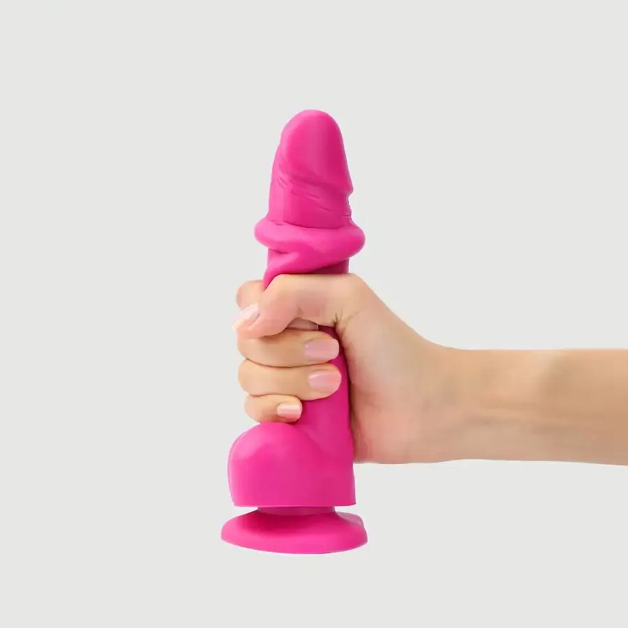 Реалістичний фалоімітатор Strap-On-Me Sliding Skin Realistic Dildo Fuchsia - L, ефект рухливої шкіри Львів - фото 1