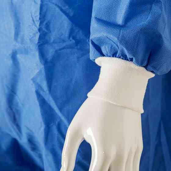 Комбінезон маляра з капюшоном X-Safe від бруду, пилу, аерозолів, XL, 3 шари СМС, синій, захист. клапан Мукачево