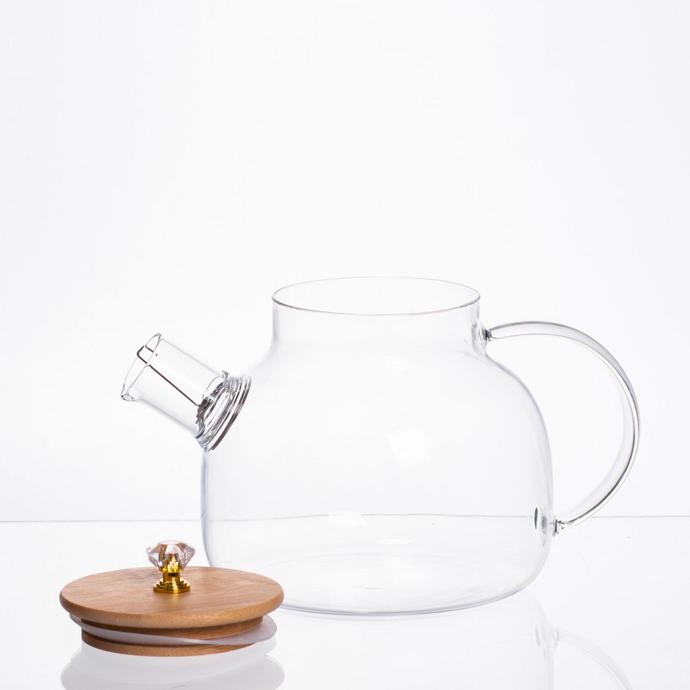 Чайний набір із товстого скла 5 предметів на 4 персони 64486-24 Київ - фото 2