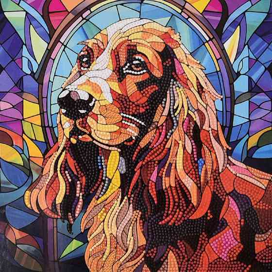 Алмазна мозаїка "Вірний пес" DEEX16302 не повна викладка 30х30 см Вінниця