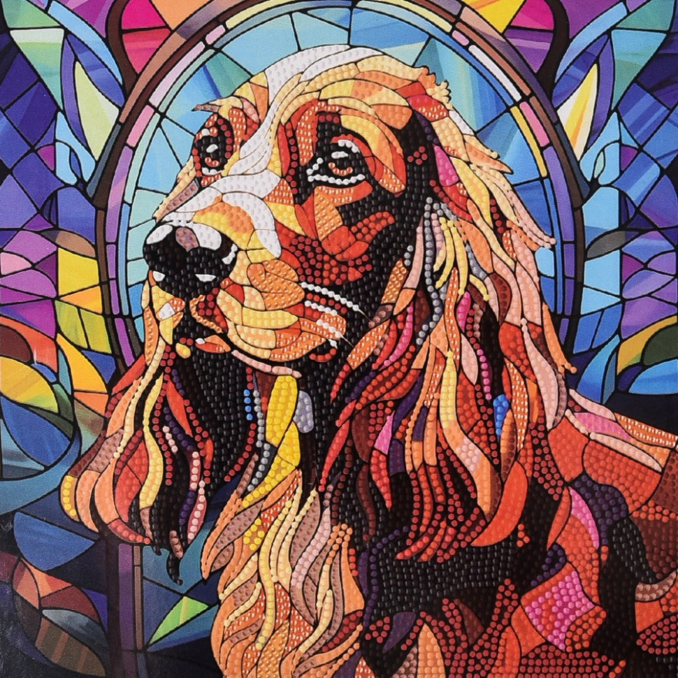 Алмазна мозаїка "Вірний пес" DEEX16302 не повна викладка 30х30 см Вінниця - фото 1