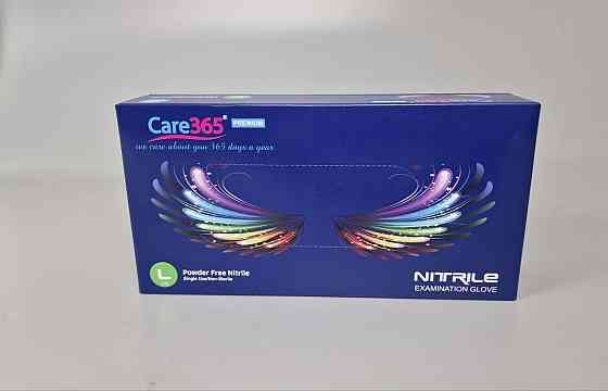 Рукавиці Нітрил Кобальтовий (100 шт.) розмір L "CARE 365" (1 пачка) Харків