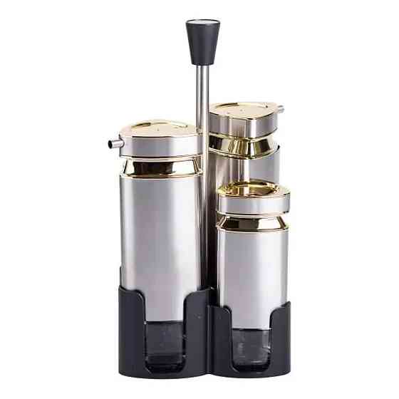 Yiwu Набір для спецій на підставці 4 ємності 10х10х17 см ємності для приправ HP-1325 Киев