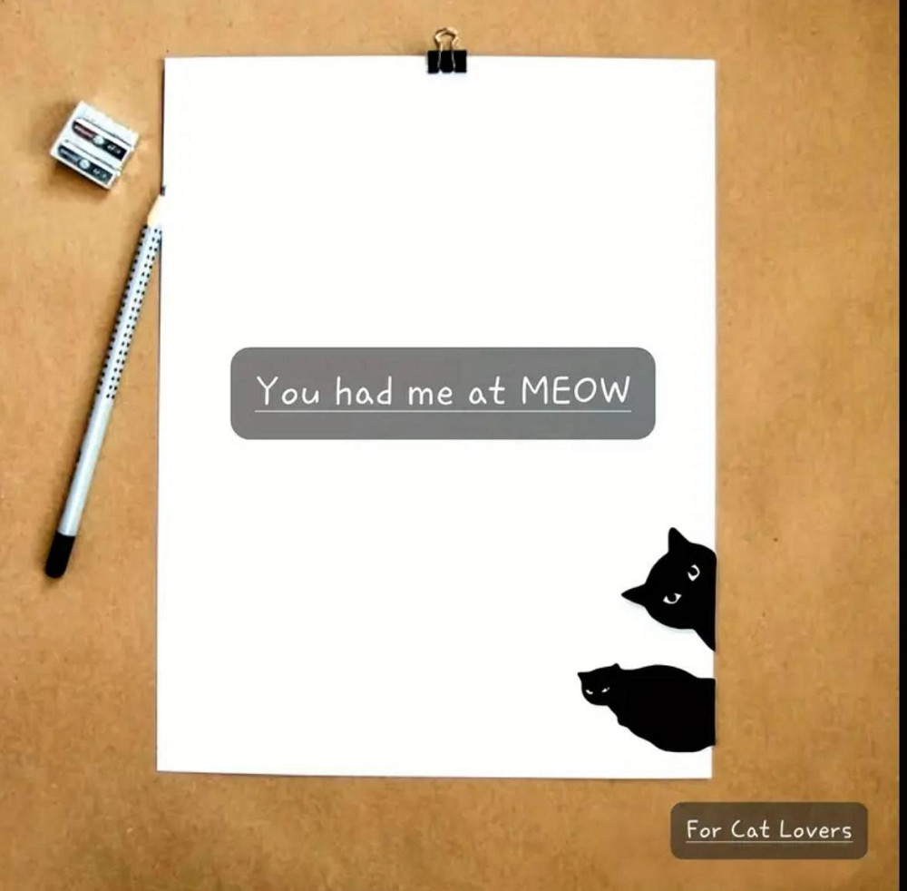 Магнітні закладки «Чорні коти» – набір 6 шт, випадкові дизайни Київ - фото 4