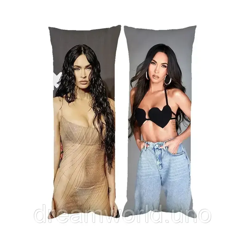 Подушка дакимакура Меган Фокс декоративная паровая подушка для обнимания двухсторонняя 30х60 Харьков - изображение 1