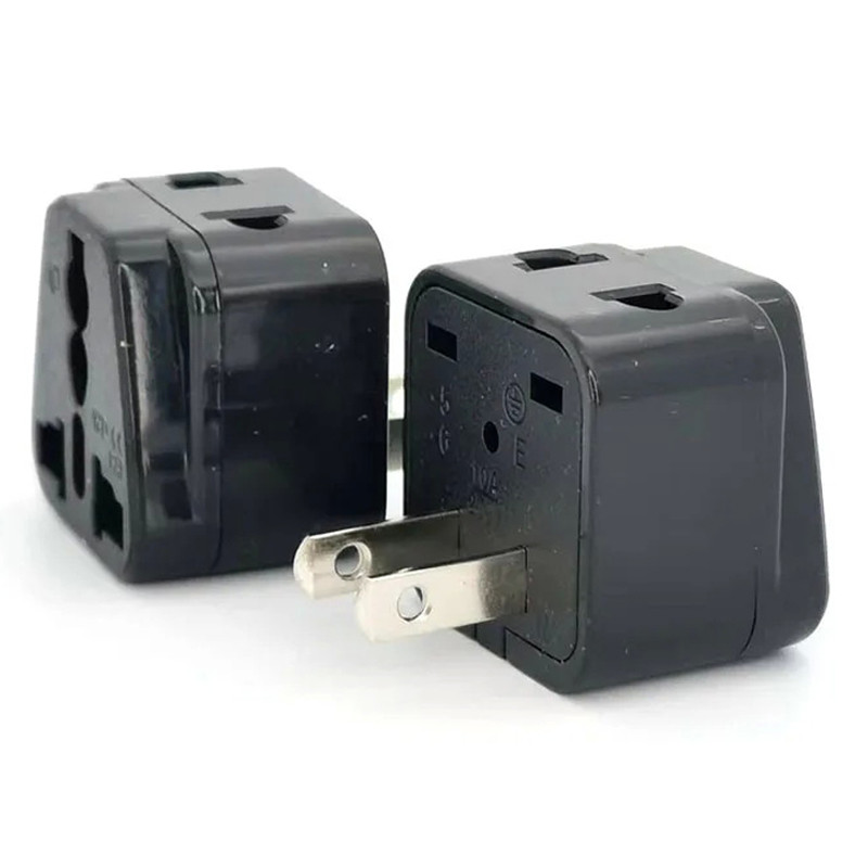 Універсальний перехідник Strum з EU/UK/AU/CN/JP/Asia/Italy/Brazil на США (USA) вилку (Чорний, 10А) Миколаїв - фото 2