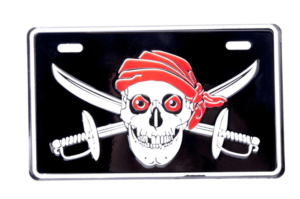 Накладка на номер SKULL (20x12см) (#7946) Мукачево - изображение 1